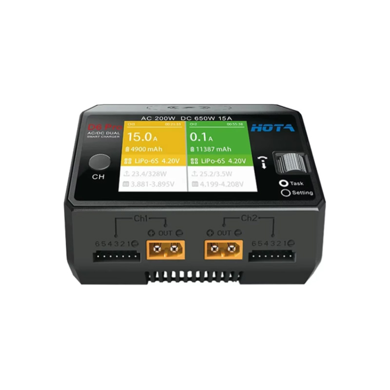 Cargador de batería SNQP HOTA  - Hota D6 Pro Dual Lipo Charger reseña y precio