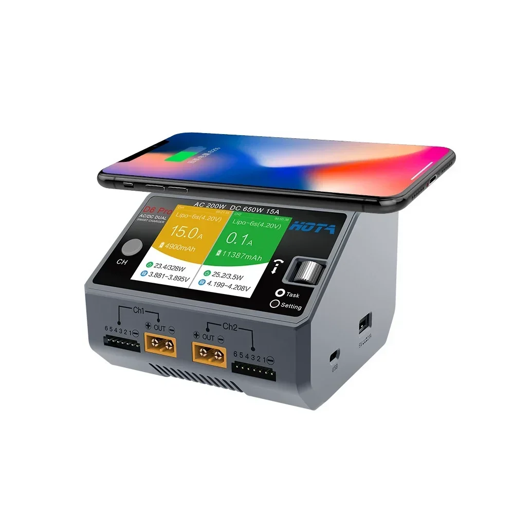 Cargador Inteligente de Doble  - Hota D6 Pro Dual Lipo Charger reseña y precio