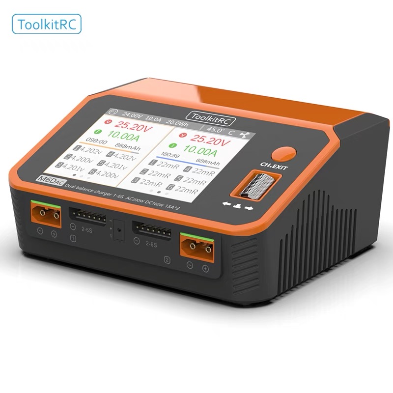 ToolkitRC M6DAC 350W X 2 USB-C - Toolkitrc M6Dac Smart Charger reseña y precio