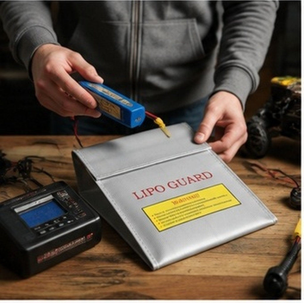 Bolsa de seguridad ignífuga pa - Lipo Battery Fireproof Safety Charge Box reseña y precio