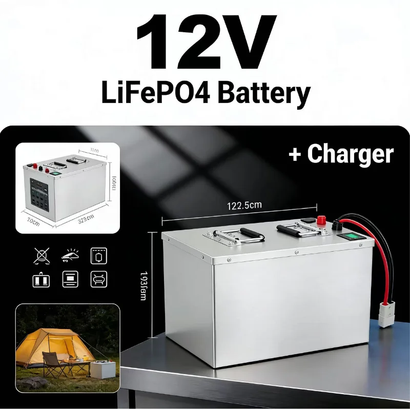 Batería LiFePO4 de 12V 24V 48V - Lifepo4 12V 100Ah Bms Bluetooth reseña y precio